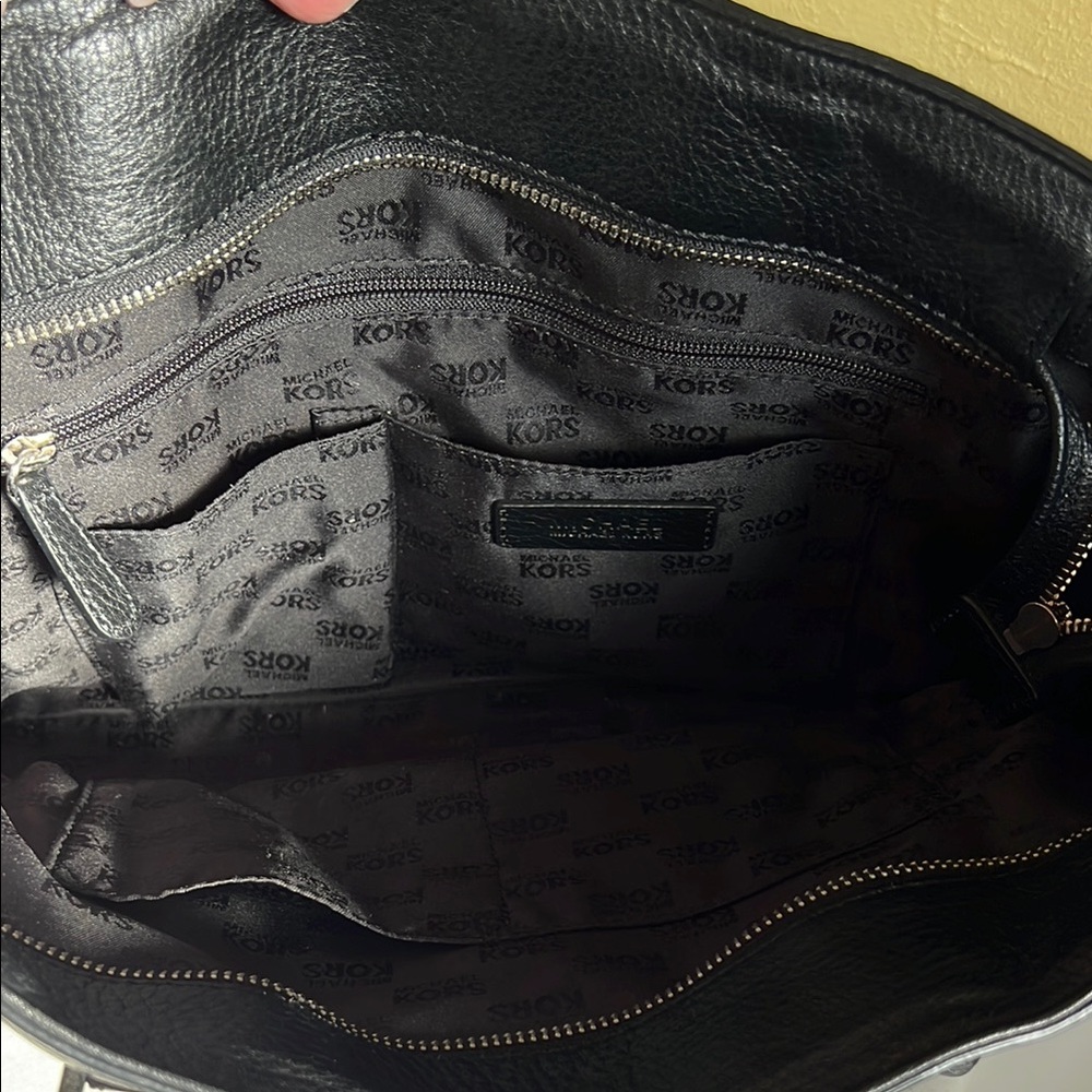 Michael Kors Black Leather Handbag - Picture 3 of 4